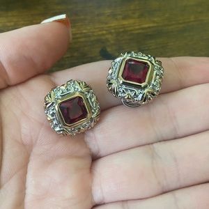John Medeiros Omega Clip Stud Earrings